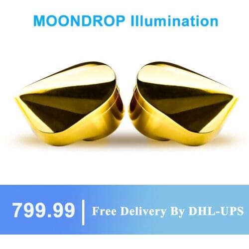 MOONDROP Illumination 2020 NEW IEM Flagship Dynamic In-Ear Monitoring HIFI Earphone with Detachable Cable S8 KXXS Blessing2