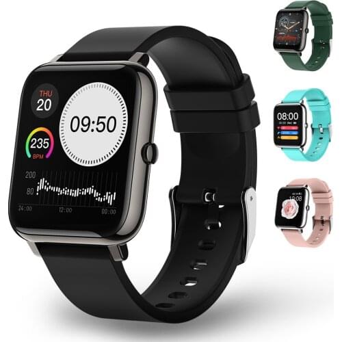 2021 New Fashion Men Smart Watch IP67 Waterproof Fitness Tracker Sport Heart Rate Monitor Full Touch Women Smartwatch for Sports