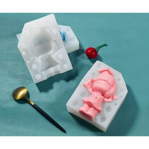 Graduated Bachelor Epoxy Resin Mold Aromatherapy Candle Plaster Handmade Soap Silicone Mould DIY Crafts Ornaments Casting Tools