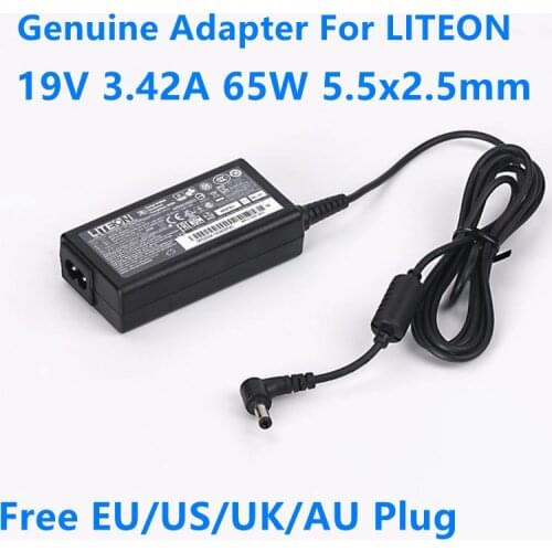 Genuine LITEON PA-1650-91 19V 3.42A 65W PA-1650-90 AC Adapter For ACER ASUS TOSHIBA PHILIPS Delta ADP-65JH-BB Laptop Charger