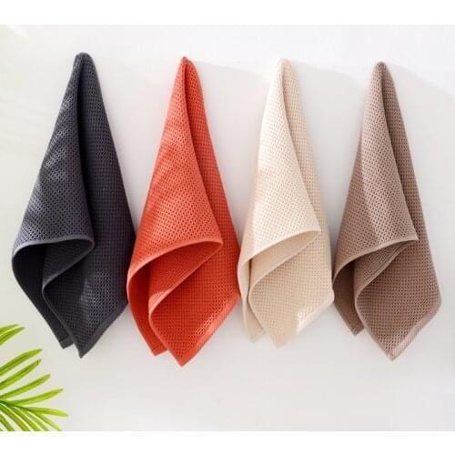 35*75cm Cotton Towel Household Men And Women Wash Face Towels Honeycomb Fabric Soft Bath Towel