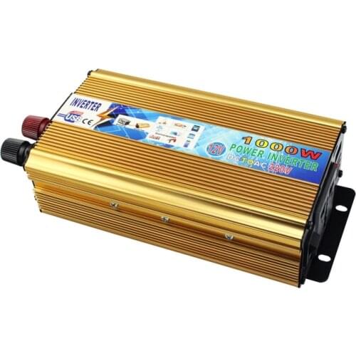 DC 12V To AC 220V Car Inverter Rated Power 650W Transformer Power Supply Switch On-board Charger Adapter Converter Peak 1000W