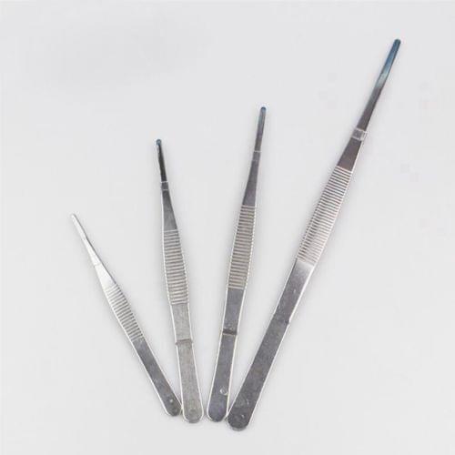 Various Lengths SS Medical Straight Tip Smooth Dressing Forceps Tweezers Labware