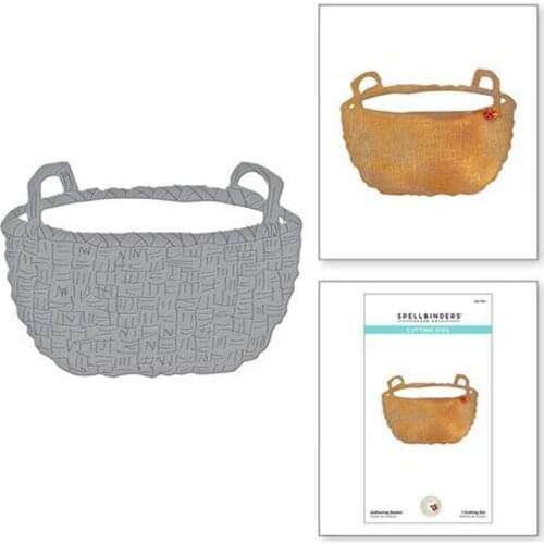 Christmas Basket Metal Cutting Dies for DIY Scrapbook Material Diary Album Decoration Embossing Template Greeting Card Handmades