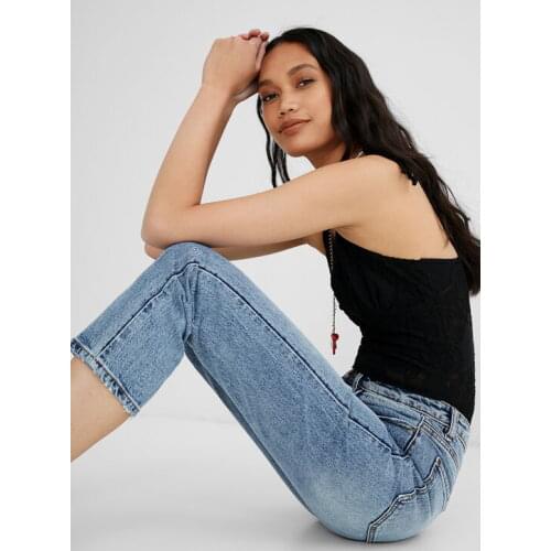 Spaniard print embroidered pant with closed hem