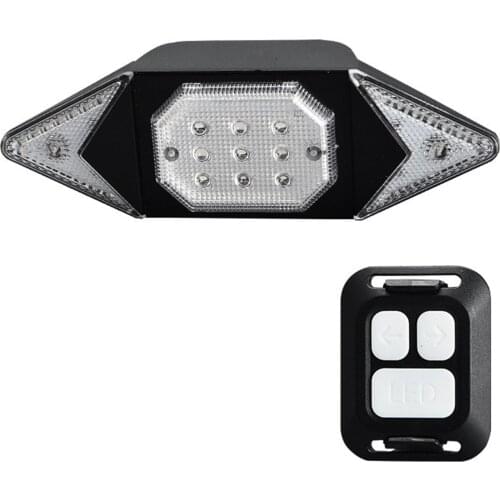 Bicycle Turn Signal Light USB Charging RC Front Tail Light Wireless Remote Control Bicycle Taillight Bike Steering Riding Light