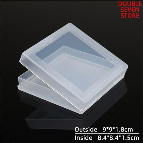 Outside 9*9*1.8cm PP Plastic Box Transparent square tool parts component unit ant box