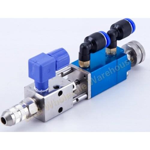 High Precision Pneumatic Double-acting fluid Needle-off (Tip-seal) Thimble Dispensing Valve BAB-2121