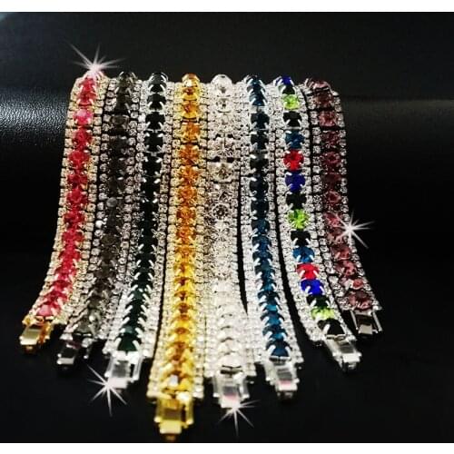 SIZZZ 2019 Fashion Cubic Zirconia 9 kinds Bracelet & Bangle Adjustable Pulseras Mujer Charm Bracelet For Women Bridal Wedding