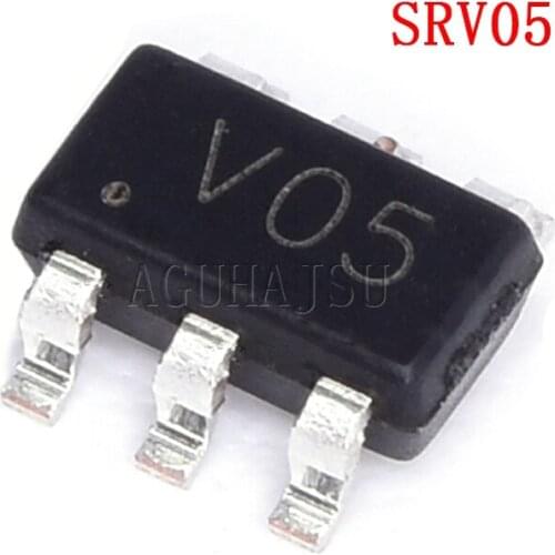 10PCS SRV05-4.TCT SOT23-6 SRV05 SOT Code: V05 SRV05-4 SOT-236 New Original