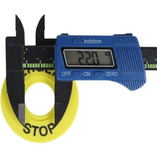 100pcs/Lot Pushbutton Switch Panel Label Frame,emergency stop switch Plastic Sign 22mm External diameter 60mm