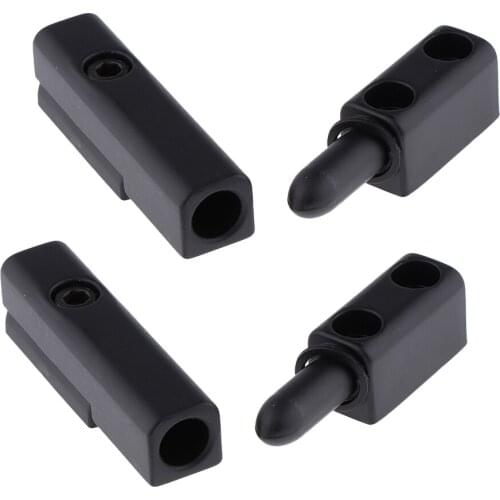 2pcs 3.8" Hinge Aluminum Weld Cabinet Greasable Door Trailer Tailgate Black