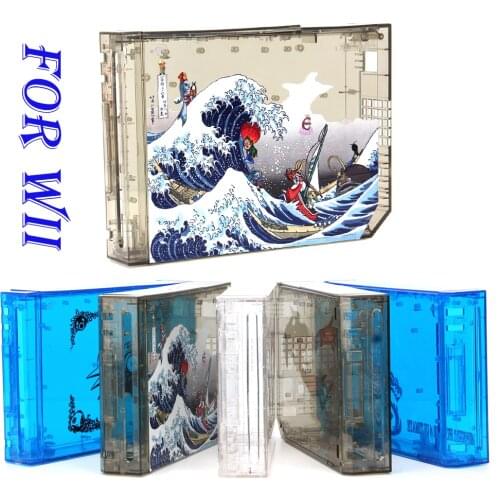 2021 Transparent Color Replacement Full Housing Protective Shell Storage Case For Wii Console Dropshipping