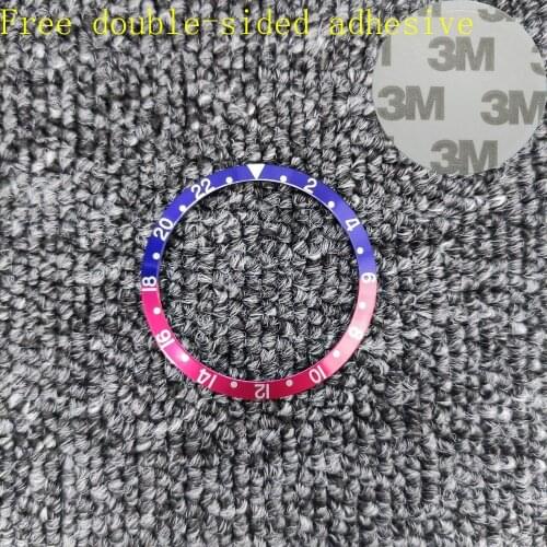 36.5mm Retro Watch Ring aluminum Bezel Insert Ring for SUB GMT Watch 40mm Casing Watch Accessories Inner diameter 30mm