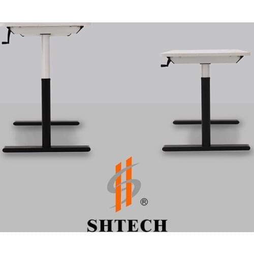 Aluminum Manual lifting desk Office desk