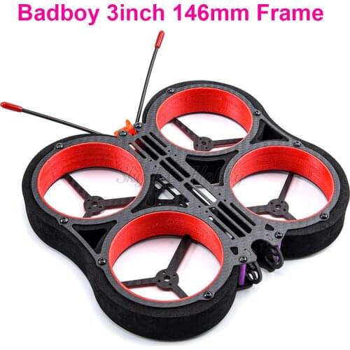Badboy 3inch 146mm Full Carbon Fiber HD Indoor Duct FPV Racing Frame Kit for RC Drone Multicopter DIY Motor Spare Parts