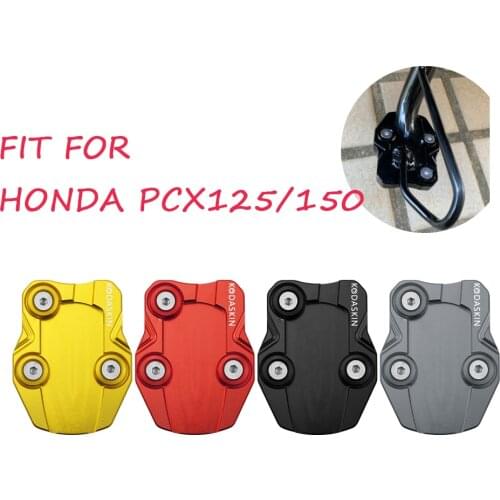 Kodaskin CNC Side Stand Enlarge Kickstand Side Stand Extension Pad Support Plate For Honda pcx150 PCX 150 pcx125 X-ADV150 adv150