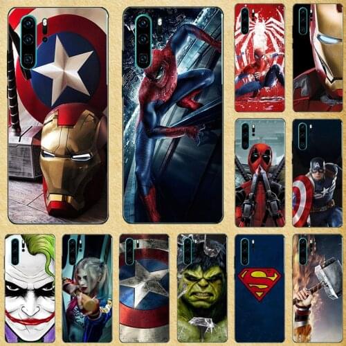 Super Hero Phone Case Cover For Huawei P30 P 30 Soft Silicone Back Cover For Huawei P30 P40 Pro Plus Lite E 5G Bags shell Fundas