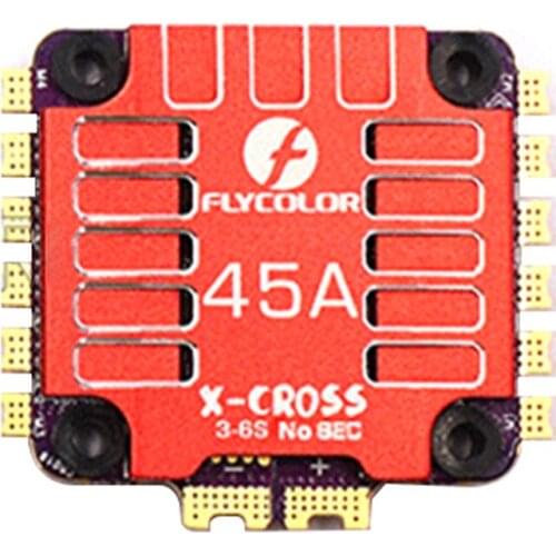 Flycolor X-Cross 45A Blheli_32 3-6S 4in1 Brushless ESC For RC Drone FPV Racing Remote Control Drone Model