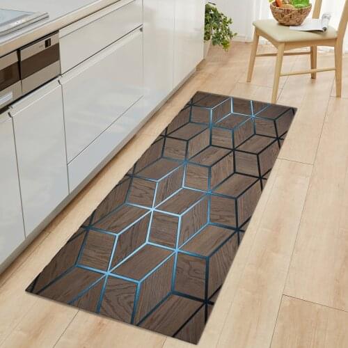 Geometrical Floor Mat Carpets Simple Style Anti-Slip Kitchen Mat Home Decor Rug Outdoor Rugs And Carpets For Home Living Room