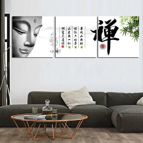 Buddha painting wall pictures for living room schilderij oil painting canvas art buddha wall art canvas poster movie home decor