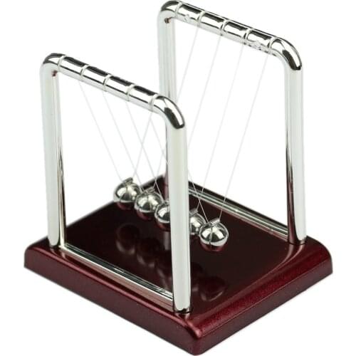 Cradle Steel Newtons Balance Ball Physics Science Pendulum Fun Desk Toy Gift Drop Shipping Support