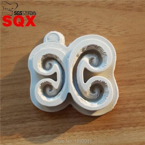 Lace Chocolate Mold Fondant Sugar Jelly Jello Ice 3D Silicone Moulds Cake Decorating Baking Tools Soap Mold SQ16355