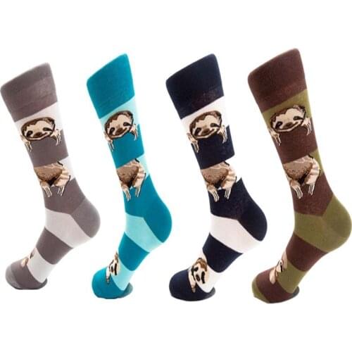 Heap men hip hop happy socks autumn-winter colorful new years socks mens animal cotton sock gifts for men