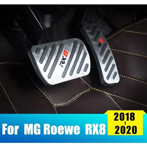 Aluminum alloy Car Accelerator Gas Pedal Brake Pedal plate Cover Non Slip Pad Cover Case AT For MG Roewe RX8 2018 2019 2020