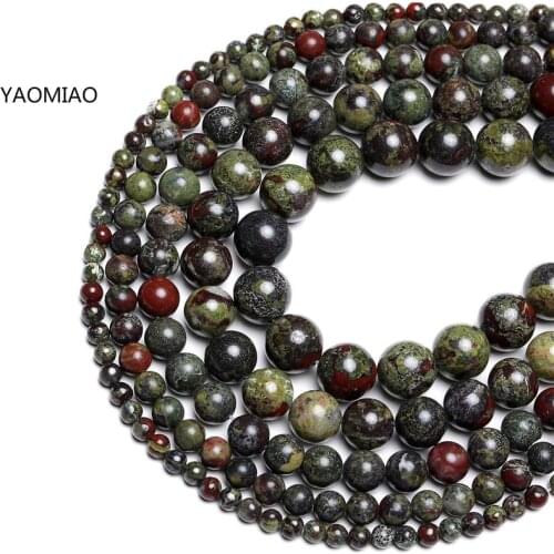 Wholesale AAA+ Natural Dragons Blood Stone Beads For Jewelry Making DIY Bracelet Necklace 6/8/10 mm Material Strand 15