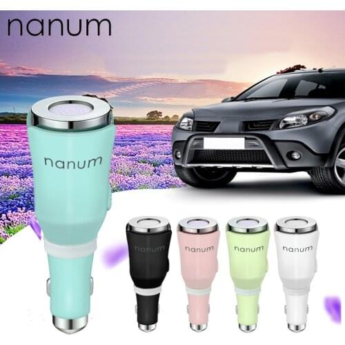Car Essential Oil Diffuser Air Freshener Tulip Aroma Disperser Mini Safety Hammer Car USB Aromatherapy