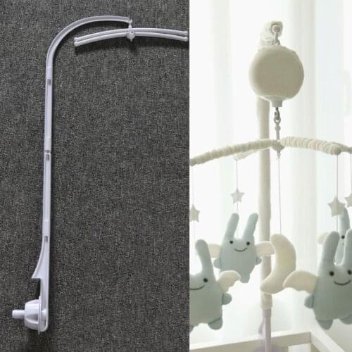 88cm Baby Bed Hanging Rattles Toys Hanger DIY Hanging Baby Crib Mobile Bed Bell Toy Holder 360 Degree Rotate Arm Bracket Set