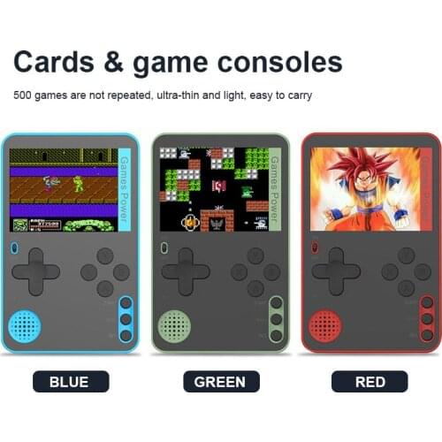 Portable Handheld Game Console Built-in 500 Classic 8 Bit Classic Games Retro Video Game Console 2.4 Inch Screen For Kids Gift