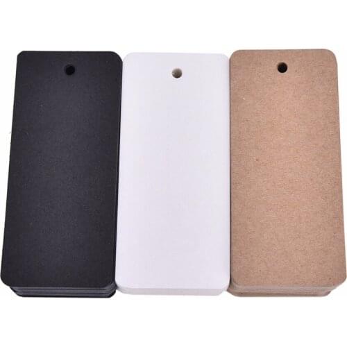 Handmade Tag 50Pcs Kraft Price Tags For Clothing Hang DIY Gift Christmas Wedding Party Decor Supplies Rectangle Paper Labels