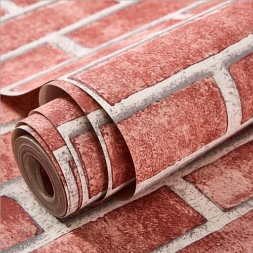 Modern Vintage Brick Textured Wallpaper For Walls Decor Embossed 3D Wall paper Rolls For Bedroom Living room Sofa TV Background