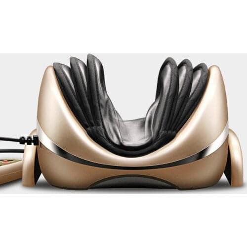 Light hot compress neck tractor low-frequency pulse home cervical massage pillow electric intelligent repairing stretcher