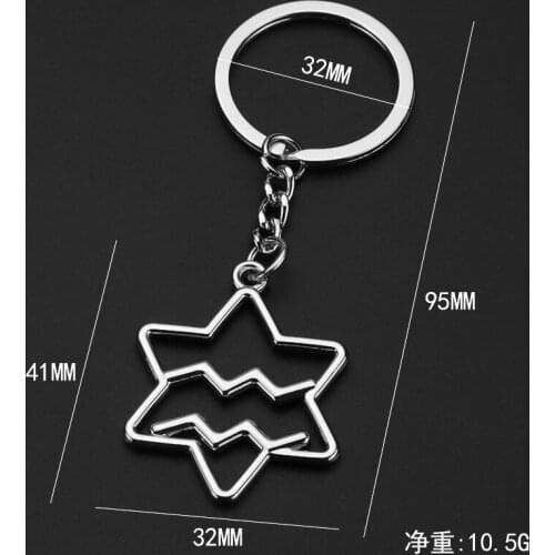Creative Twelve Constellation Keychain Pendant Metal Capricorn Gemini Aquarius Scorpio Keychain Party Gift Jewelry
