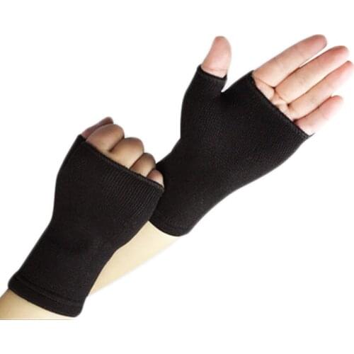 Ultra Thin Breathable Man Woman Half Finger Gloves Elastic Wrist Supports Arthritis Brace Sleeve Support Sports Absorb Sweat Hot
