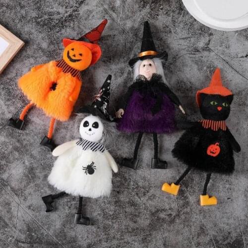 Bright Color Pretty Witch Black Cats Ghost Ornament Eco-friendly Hanging Decoration Adorable Party Decor