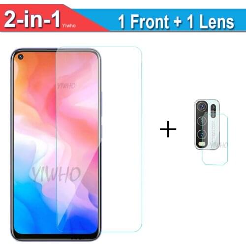 2in1 Y30 Camera Safety Glass for Vivo Y50 Tempered Glass On for VIVO Y 50 Screen Protector Len Protection Film vidrio templado