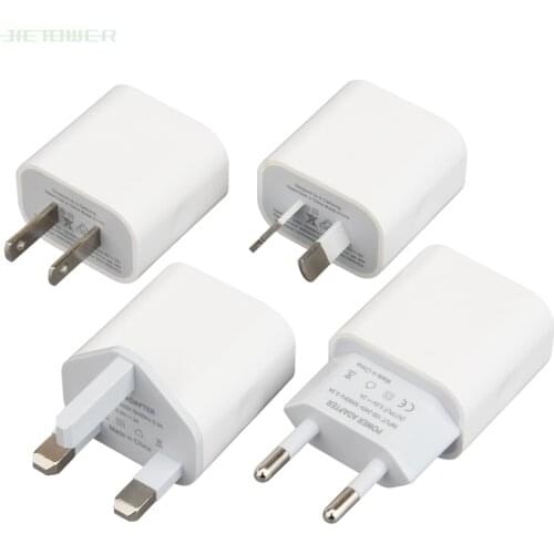 30pcs New Design White 2 Ports 2USB Dual USB Cell Phone Charger 5V 2A EU US AU UK Plug Wall Power Adapter for iPhone Samsung HTC