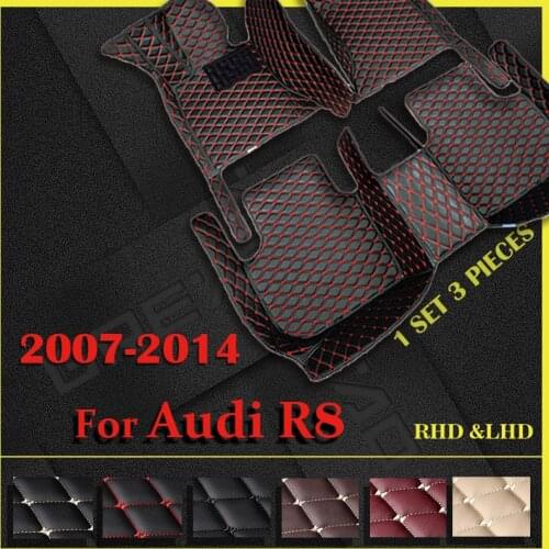 Car floor mats for AUDI R8 2007 2008 2009 2010 2011 2012 2013 2014 Custom auto foot Pads automobile carpet cover