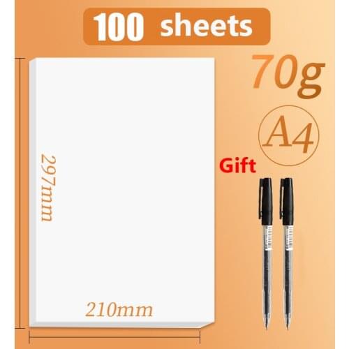 A4 A5 Paper Printing Copy Paper 70g Electrostatic Duplicating Paper Straw Paper Test Paper White Paper School Office Supplies