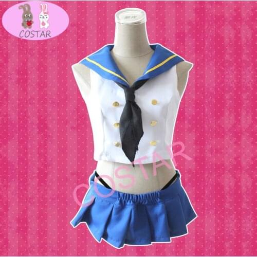 COSTAR Anime Game Kantai Collection shimakaze Cosplay Costume Full Set Women Skirt Cosplay Clothing Halloween