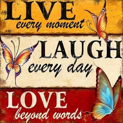 Evershine 5D DIY Diamond Embroidery Butterfly Landscape Cross Stitch Full Square Round Diamond Painting Text Mosaic Wall Art