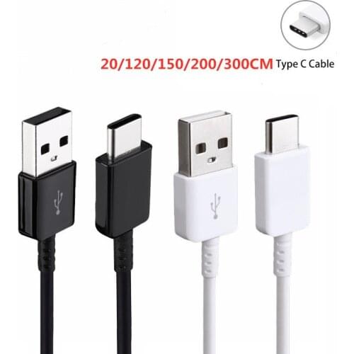 Original Samsung TYPE C Cable 0.2M/1.2M/1.5M Fast Charger Data Line For Galaxy S8 S9 Plus S10 Note 7 8 9 M11 M21 M31 A31 A51 A71