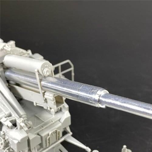 ​ Air Defense Model Car Gun Barrel High Quality 128mm Metal Barrel for 1/35 Scale German FLAK 40 with 84545 Model Parts