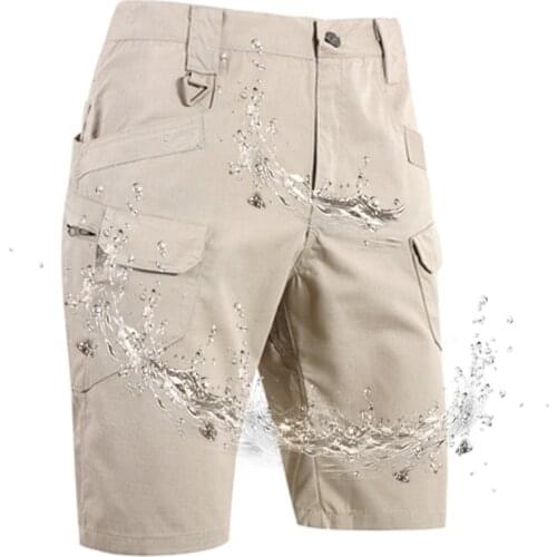 Summer Hot Sale Waterproof Men Casual Shorts Cargo Joggers Shorts Men Oversized Trousers Loose Multi-pocket Work Short Pants