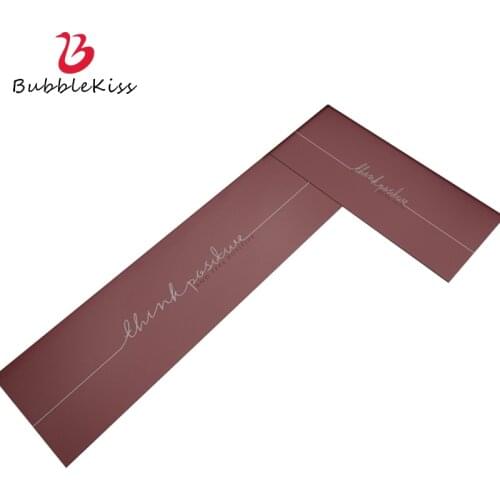 Bubble Kiss Soft PVC Leather Kitchen Mat For Water And Oil Proof Carpet Green Anti Slip Home Area Rugs Erasable Bath Floor Pads