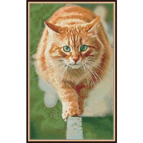 DIY Animal Pattern Cat 5D Diamond Painting Set Art Pattern Full Round/Square Diamond Embroidery Kit Mosaic Home Decoration Gifts